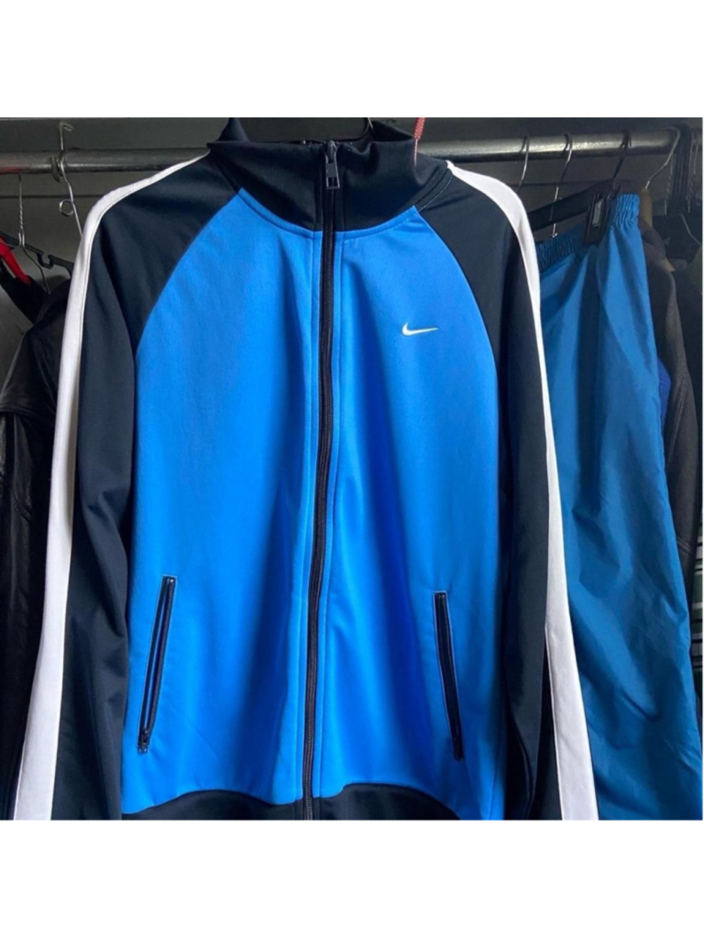 Nike Sweater Womens L Zip Up Y2K